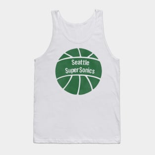 SEATTLE SUPERSONICS 70s Style Basketball Team Tank Top